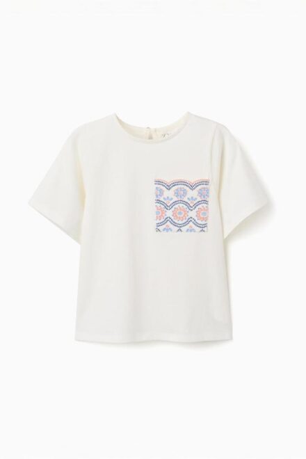Camiseta bolsillo bordado