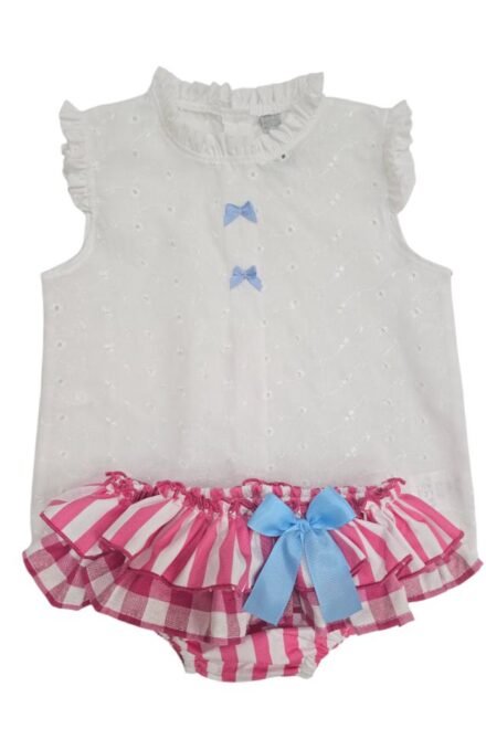 Conjunto braguita perforado
