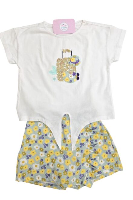 Conjunto falda pantalon maleta