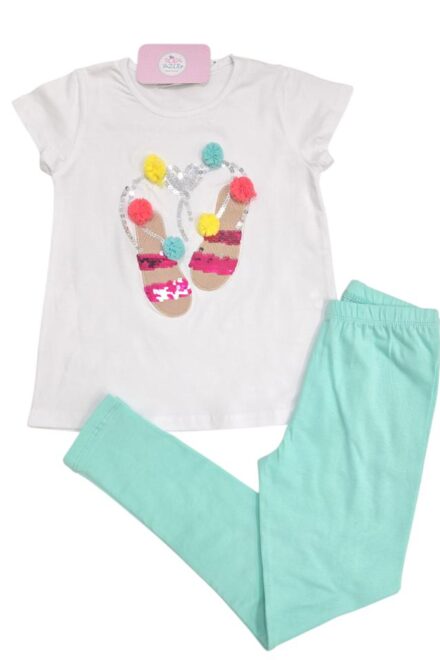 Conjunto legging sandalias