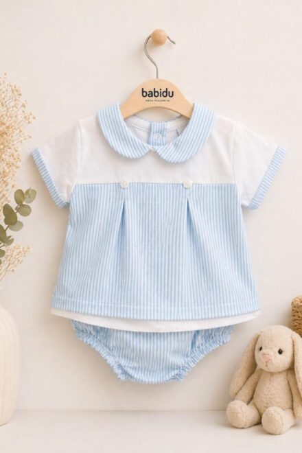 Conjunto ranita rayas