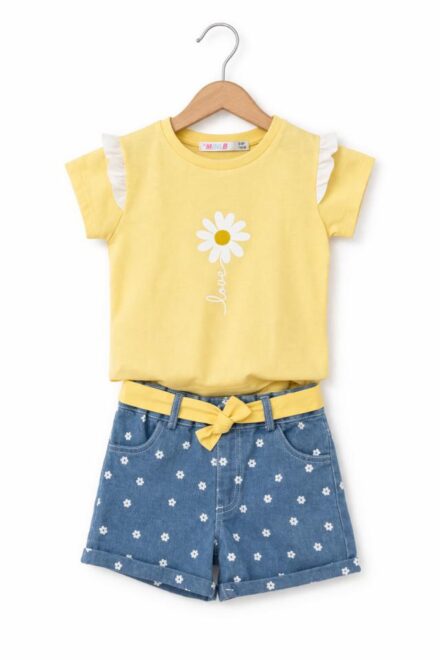 Conjunto vaquero flores