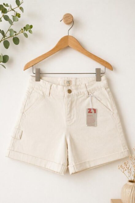 Pantalon corto sarga