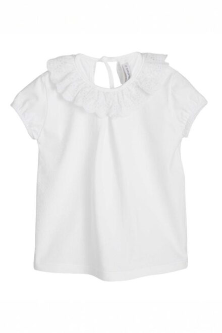 camiseta cuello volante