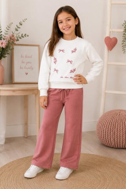 Conjunto sudadera lazos